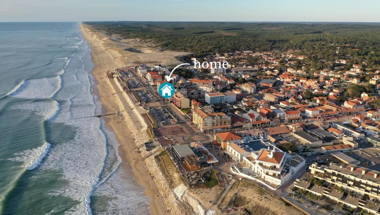 Studio Vue Imprenable Sur Ocean Lacanau Exterior photo